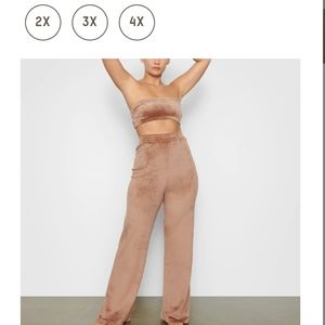 Skims velour wide leg pants
